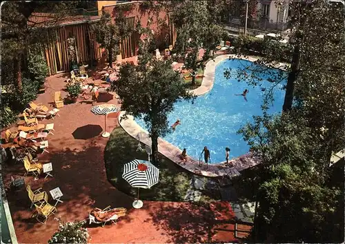 Montecatini Terme Grand Hotel Croce di Malta Schwimmbad Kat. Italien