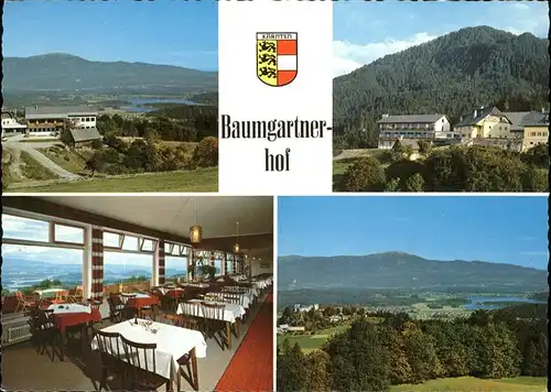 Latschach Restaurant Baumgartnerhof See Wappen Kat. Oesterreich