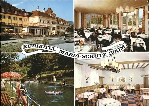 Maria Schutz Niederoesterreich Kurhotel Schwimmbad Gastraeume Kat. Goestritz