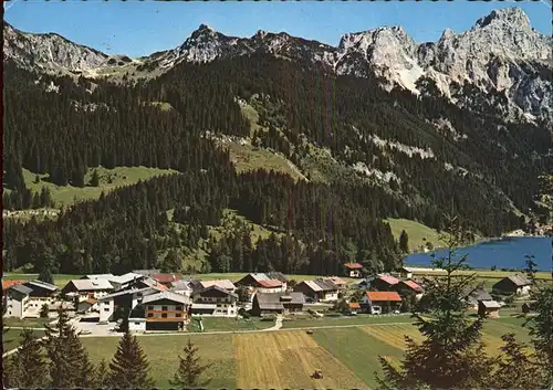 Haldensee Panorama mit Fuessener Joechl Schartschrofen Rote Flueh Kat. Oesterreich