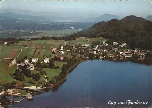 Egg Faakersee Fliegeraufnahme Kat. Oesterreich