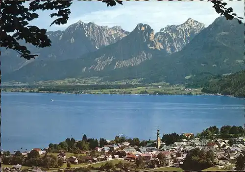St Gilgen Salzkammergut am Wolfgangsee mit Alpenpanorama Kat. St Gilgen Wolfgangsee