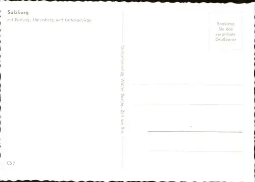 Salzburg Oesterreich mit Festung Untersberg und Lottengebirge / Salzburg /Salzburg und Umgebung