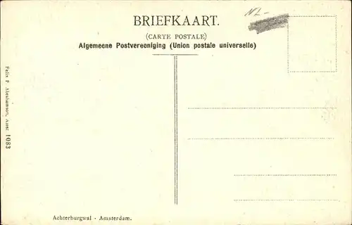 Amsterdam Niederlande Achterburgwal Kat. Amsterdam