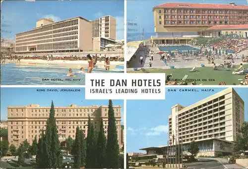 Israel The Dan Hotels Tel Aviv Jerusalem Haifa Herzlia on Sea Kat. Israel