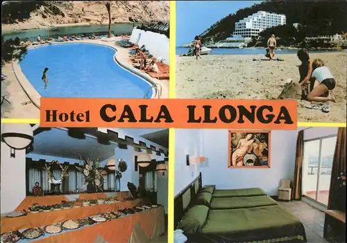 Santa Eulalia del Rio Hotel Cala LLonga Playa Strand Swimming Pool Kat. Ibiza Islas Baleares