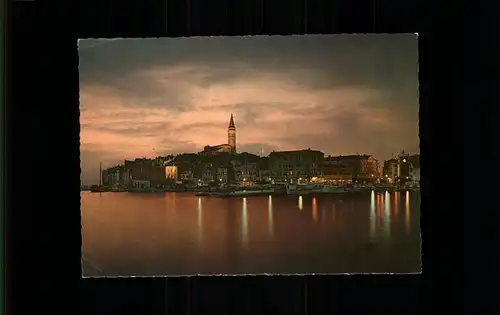 Rovinj Istrien Blick vom Meer Abendstimmung