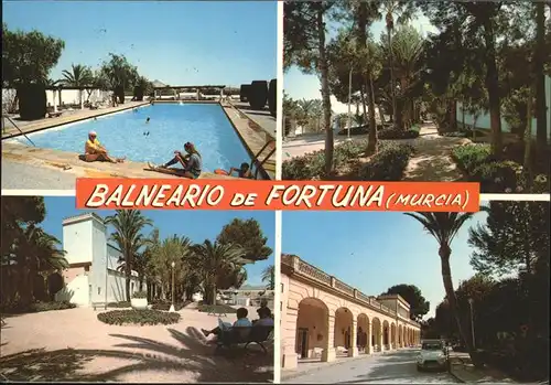 Fortuna Murcia Balneario Piscina Termal y jardines Thermalbad Garten Kat. Murcia