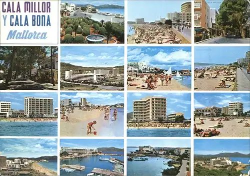 Cala Millor Mallorca y Cala Bona Vistas parciales Playa Hotel Kat. Islas Baleares Spanien