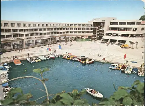 Portoroz Hotelsko naselja Bernardin Hotelanlage Hafen Boot Kat. Slowenien