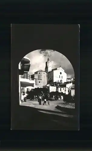 Cadaques Blick zur Kirche Kat. Costa Brava