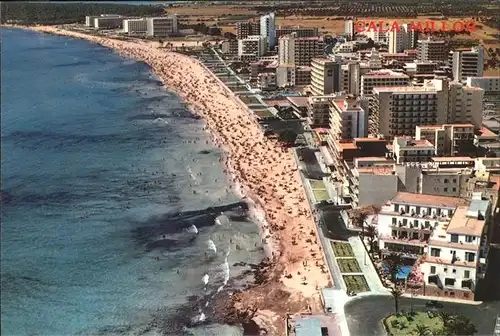 Cala Millor Mallorca Vista aerea Playa Strand Kat. Islas Baleares Spanien