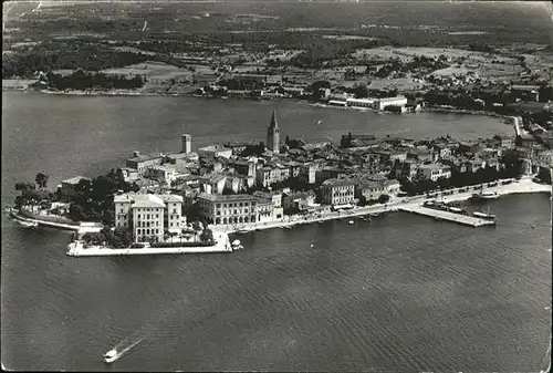 Porec Panorama Fliegeraufnahme Kat. Kroatien