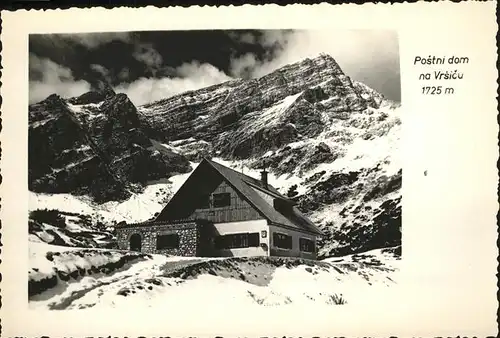 Kranjska Gora Postni com na Vrsicu Berghuette Gebirgspass