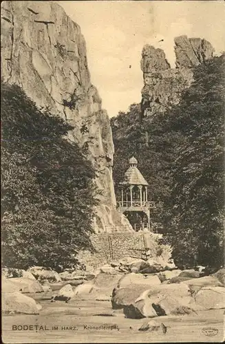 Bodetal Harz Kronentempel Kat. Treseburg