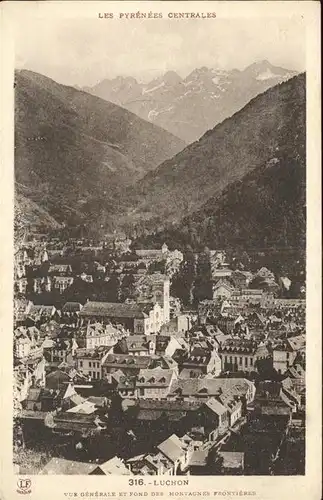 Luchon Haute Garonne Fliegeraufnahme Pyrenees Centrales Kat. Bagneres de Luchon