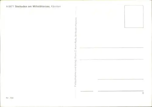 Millstaettersee Seeboden Kaerten Kat. Oesterreich