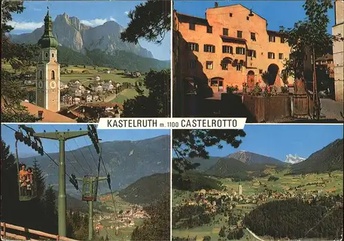 Kastelruth Suedtirol Castelrotto Seilbahn Kat. Salten Schlern