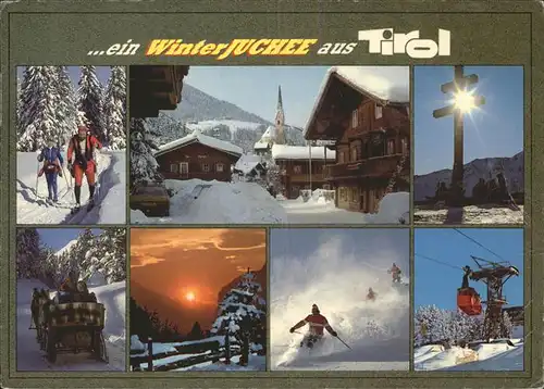 Tirol Region Seilbahn Winter Skifahrer Langlauf Kutsche / Innsbruck /Innsbruck