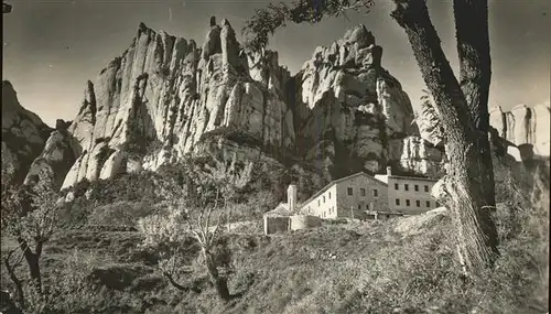 kk42266 Montserrat Kloster Kloster Hl. Caecilia Kategorie. Spanien Alte Ansichtskarten