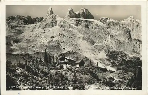 Lindauerhuette Dreituerme  Kat. Oesterreich