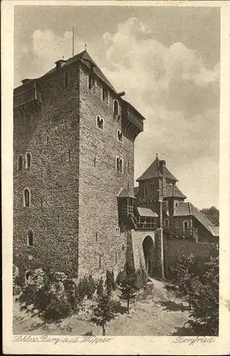 Schloss Burg Wupper Bergfried Kat. Wuppertal