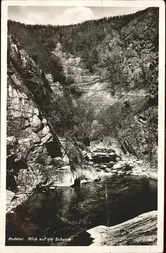 Bodetal Harz Schurre Kat. Treseburg