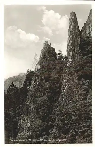 Bodetal Harz Hirschgrund Hexentanzplatz Kat. Treseburg