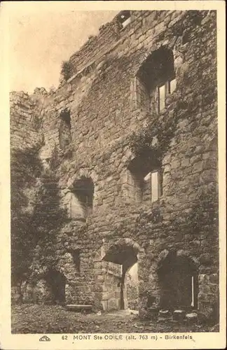 Mont Sainte Odile Mont Ste Odile Birkenfels Ruine Kat. Rhinau