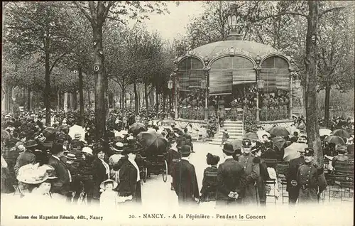 Nancy Lothringen A la Pepiniere pendant le concert Pavillon / Nancy /Arrond. de Nancy