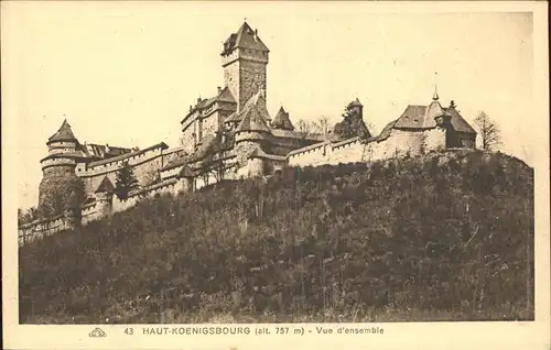 Haut Koenigsbourg Hohkoenigsburg Chateau vue d ensemble Kat. Orschwiller