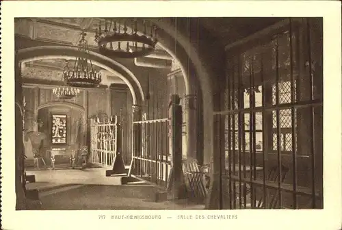 Haut Koenigsbourg Hohkoenigsburg Chateau Salle des Chevaliers Kat. Orschwiller