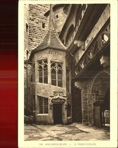 Haut Koenigsbourg Hohkoenigsburg Chateau Le Grand Escalier Schloss Die grosse Schnecke Kat. Orschwiller