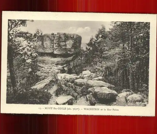 Mont Ste Odile Mont Sainte Odile Wachstein et le Mur Paien Kat. Rhinau