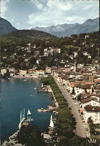 Ascona TI La Piazza Lago Maggiore Hafen Uferstrasse / Ascona /Bz. Locarno