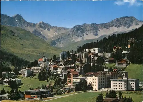 Arosa GR Dorf mit Alpenblick Kat. Arosa