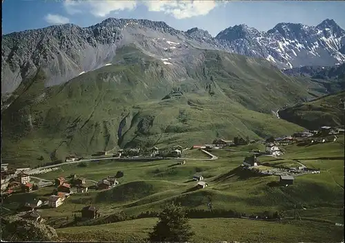 Arosa GR Inner Arosa mit Schafr?gg Alpenpanorama Kat. Arosa