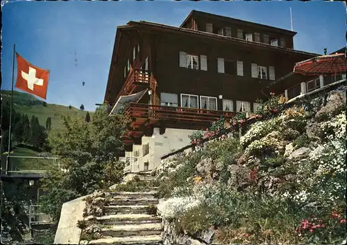 Wergenstein GR Ferienheim Piz Vizan Flagge Kat. Wergenstein