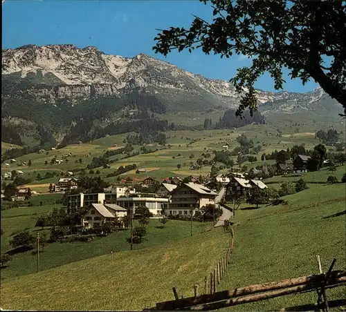 Amden SG Gesamtansicht Kurort Alpenpanorama Kat. Amden