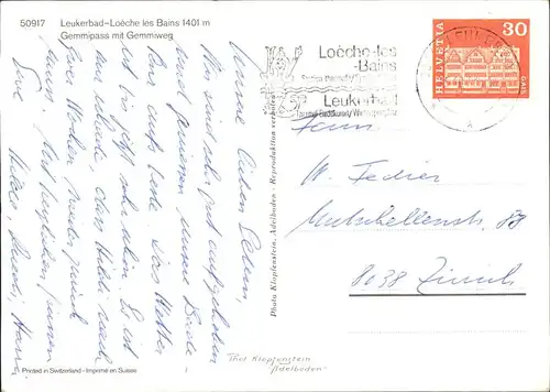 Leukerbad  Kat. Loeche les Bains
