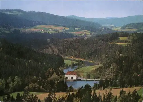 Hoellensteinsee mit Kraftwerk Kat. Viechtach