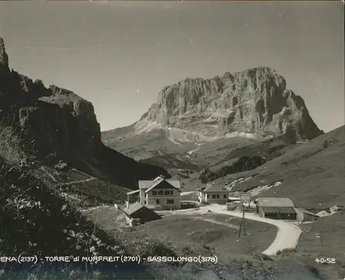 Groeden Tirol Groedner Joch mit Gasthaus Hospiz Kat. Italien