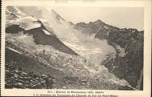 Gletscher Glacier de Bionnassay / Berge /