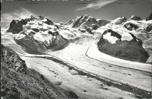 Zermatt VS Blick vom Gornergrat Kat. Zermatt