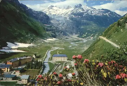 Gletsch an der Grimsel Furkastrasse