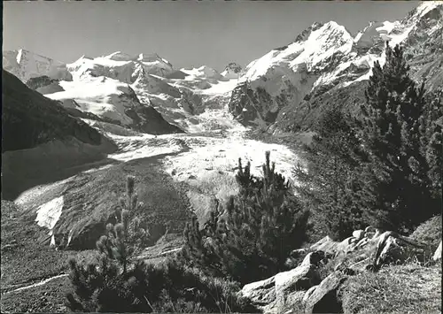 Graubuenden Kanton Morteratschgletscher Kat. Chur