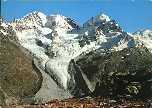 Graubuenden Kanton Bianco Grat u.Piz Bernina Kat. Chur