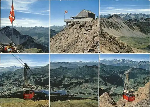 Lenzerheide Valbella mit Luftseilbahn u.Gipfelstation Kat. Lenzerheide