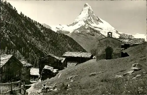 Findelen VS Kapelle mit Matterhorn Kat. Findelen