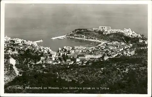 Monaco Principaute vue prise de la Turbie Port Kat. Monaco